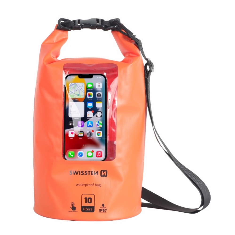Vodotěsné pouzdro Swissten Waterproof 10L - oranžové