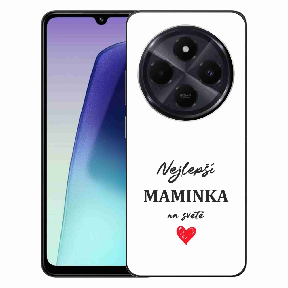 Gelový kryt mmCase na Xiaomi Redmi 14C/Poco C75 - nejlepší maminka 1 bílé pozadí