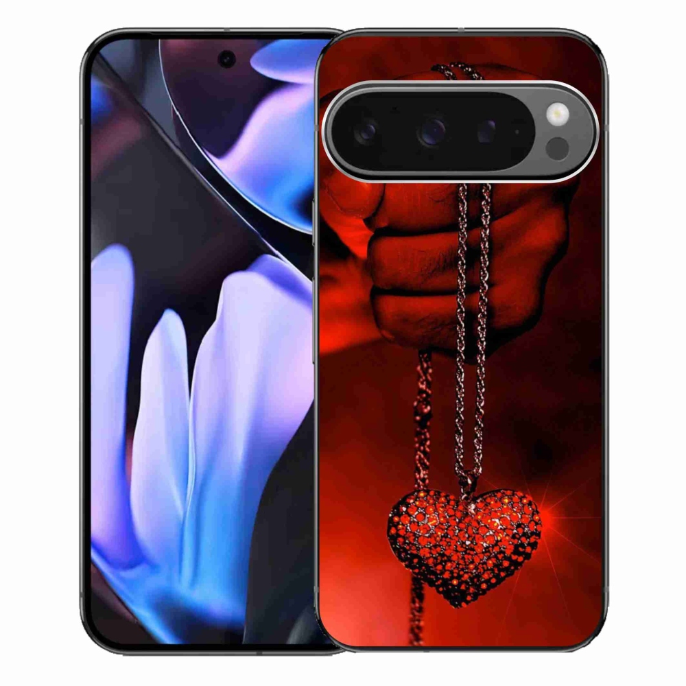 Gelový kryt mmCase na Google Pixel 9 Pro XL - náhrdelník