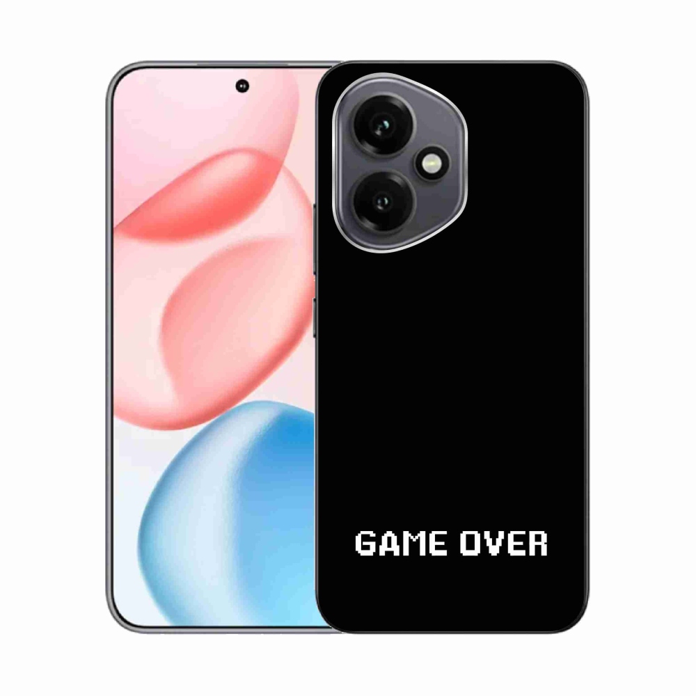 Gelový kryt mmCase na Honor 400 - game over černé pozadí