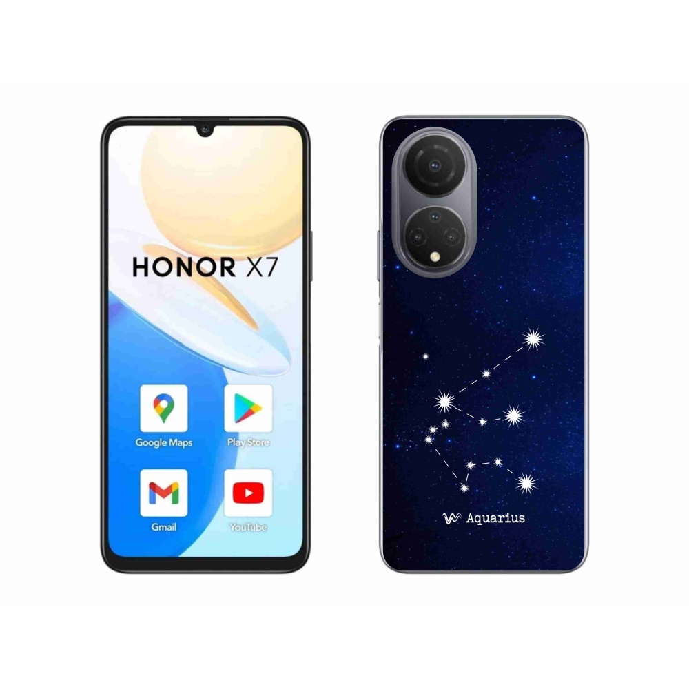 Gelový kryt mmCase na Honor X7 - souhvězdí Vodnáře
