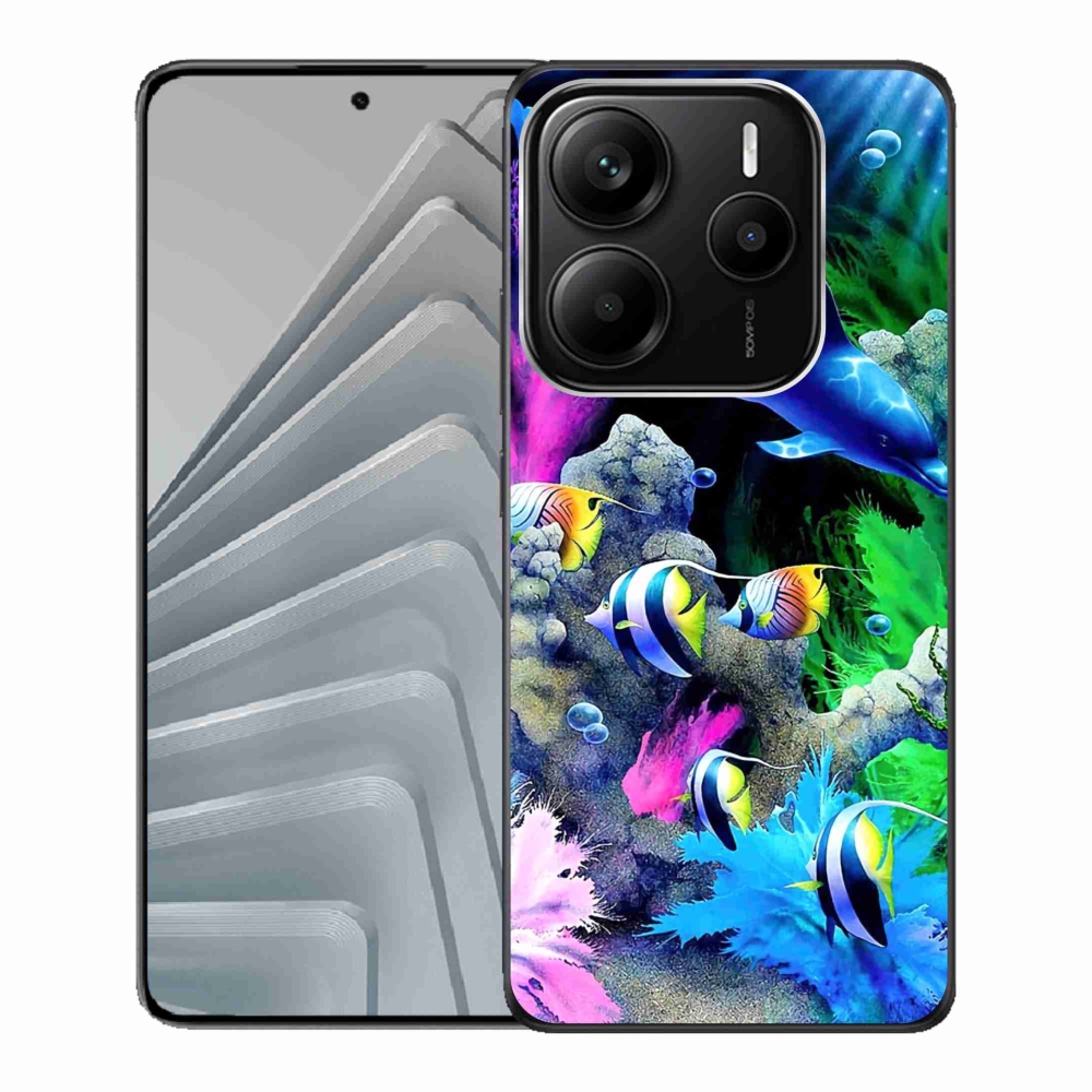 Gelový kryt mmCase na Xiaomi Redmi Note 14 5G - mořský svět