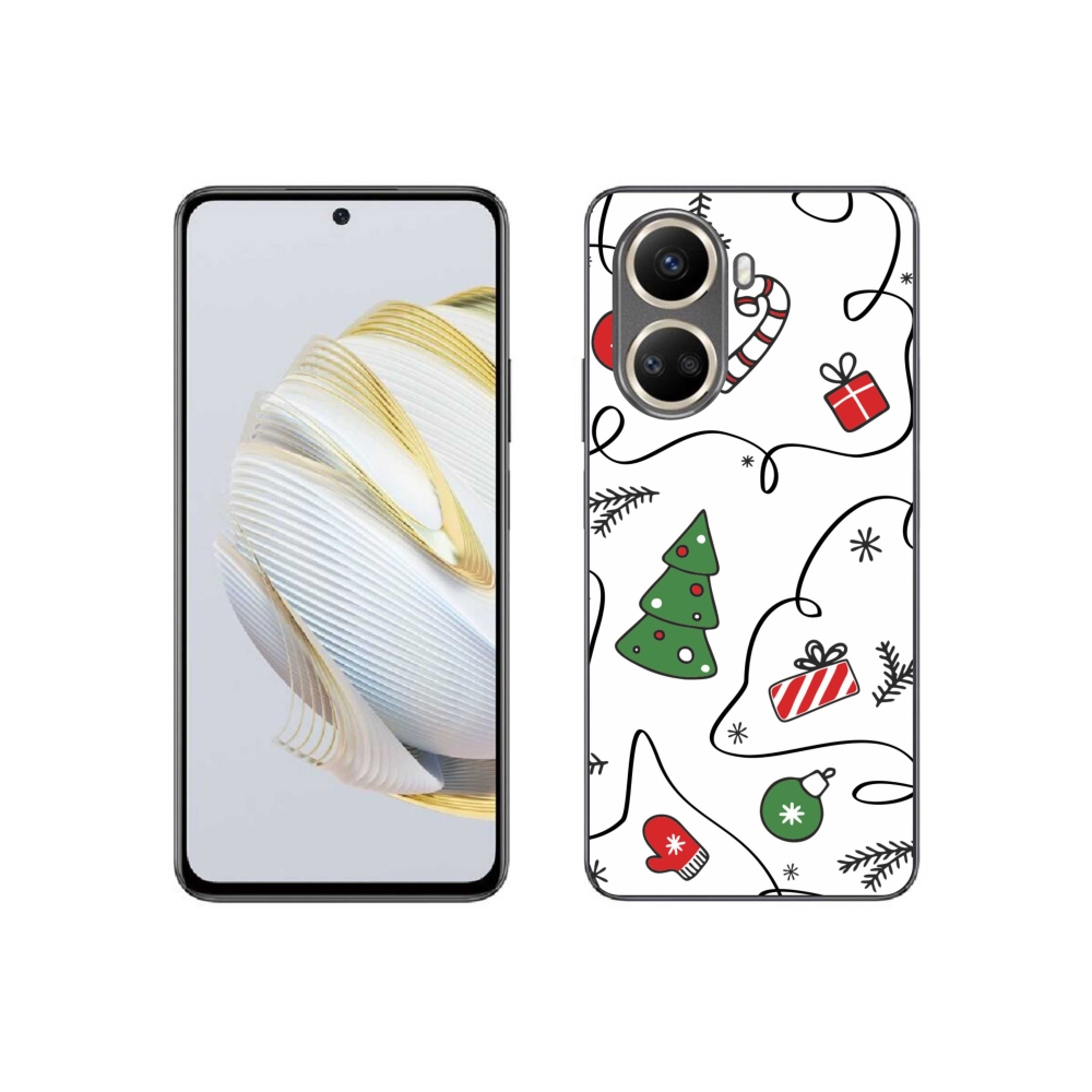 Gelový kryt mmCase na Huawei Nova 10 SE - vánoční motivy