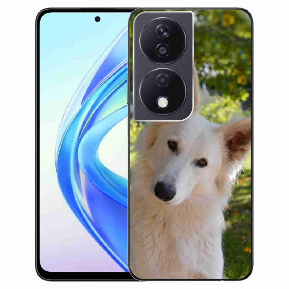 Gelový kryt mmCase na Honor X7b/Honor 90 Smart - bílý švýcarský ovčák 1