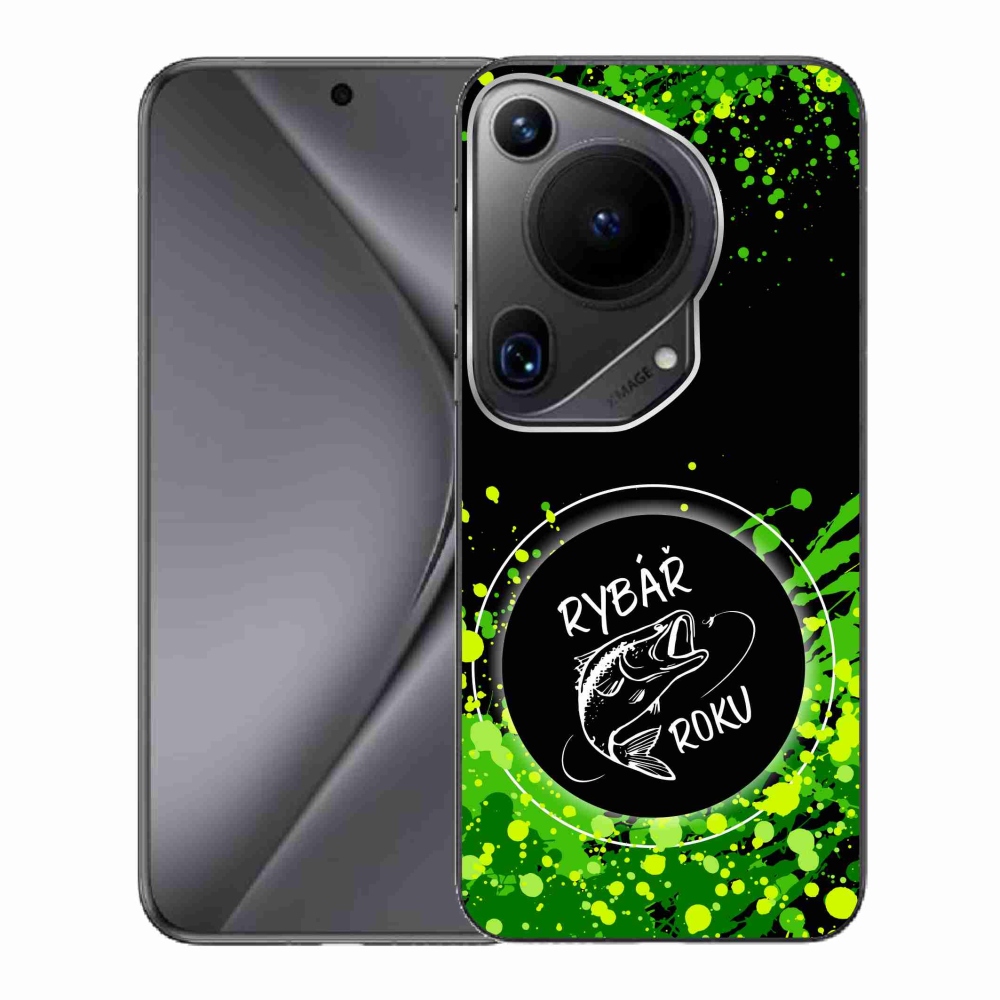 Gelový kryt mmCase na Huawei Pura 70 Ultra - rybář roku černé pozadí