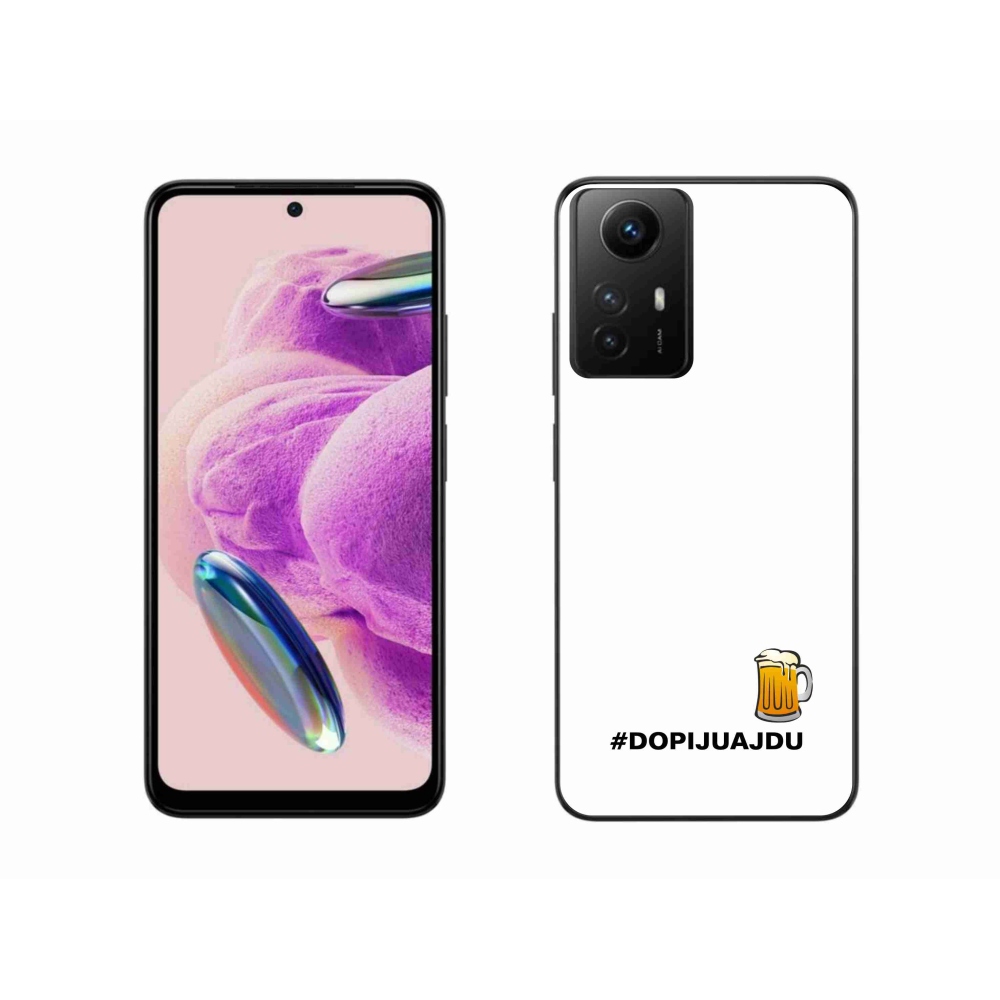 Gelový kryt mmCase na Xiaomi Redmi Note 12S - pivní motiv 1 bílé pozadí