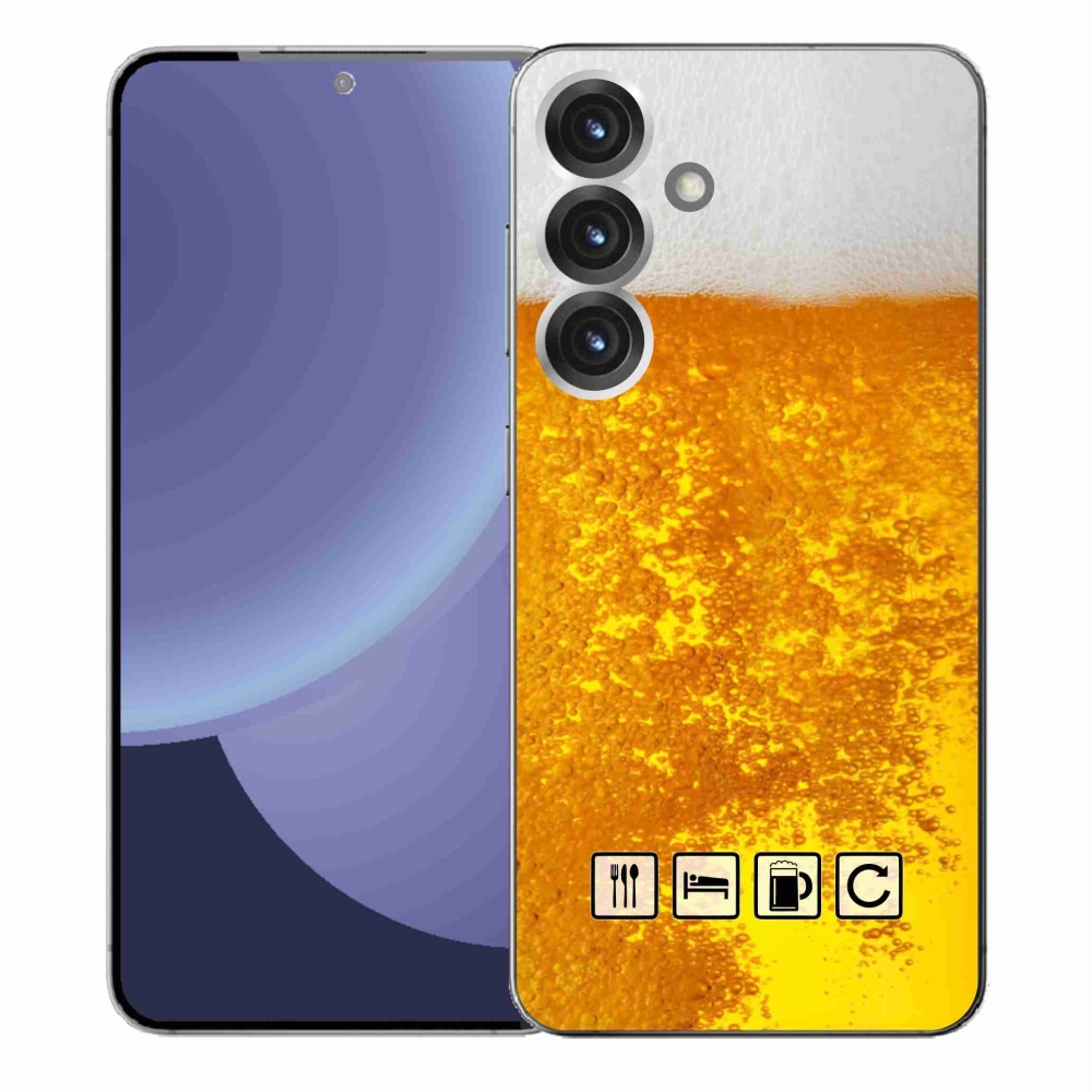 Gelový kryt mmCase na Samsung Galaxy S25+ - pivní motiv 3