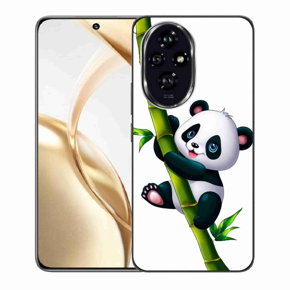 Gelový kryt mmCase na Honor 200 5G - panda na bambusu