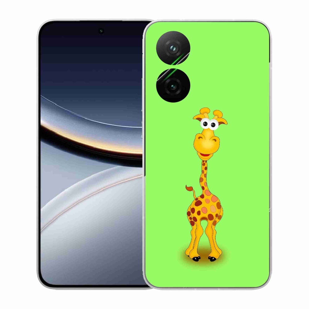 Gelový kryt mmCase na Xiaomi Poco F7 5G - kreslená žirafa