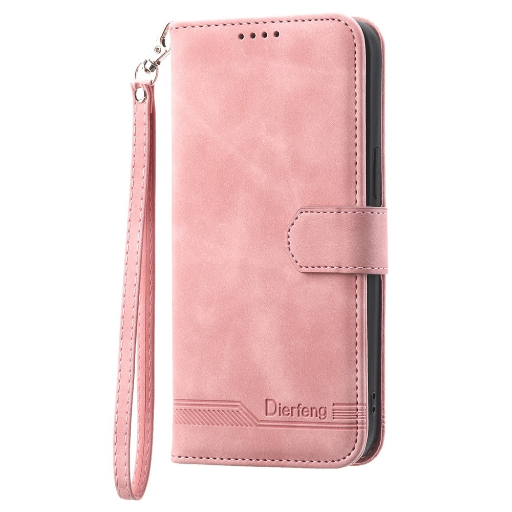 DIERFENG knížkové pouzdro na Xiaomi Redmi Note 14 - růžové