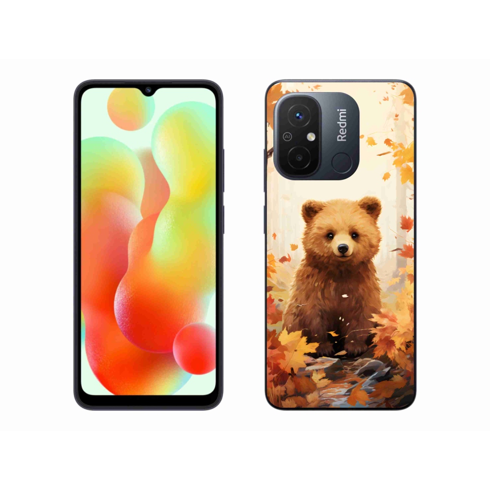 Gelový kryt mmCase na Xiaomi Redmi 12C - medvěd v lese