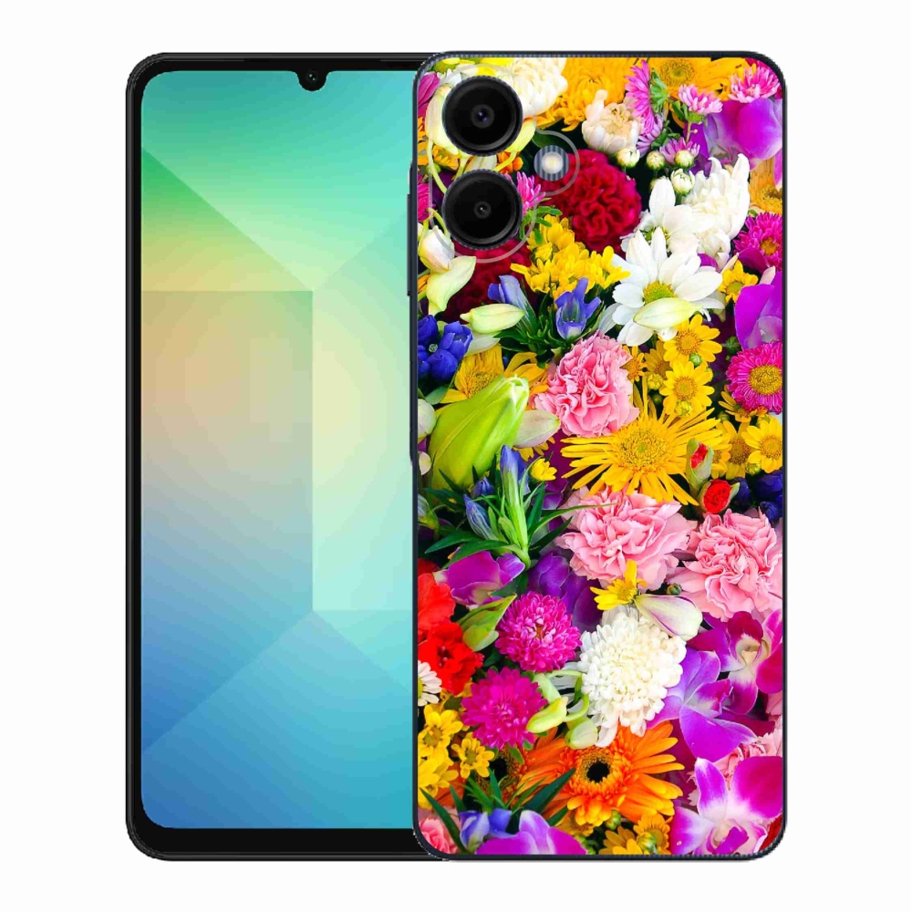 Gelový kryt mmCase na Samsung Galaxy A06 4G - květiny 12