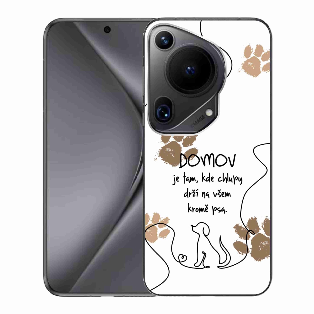 Gelový kryt mmCase na Huawei Pura 70 Ultra - psí motiv bílé pozadí