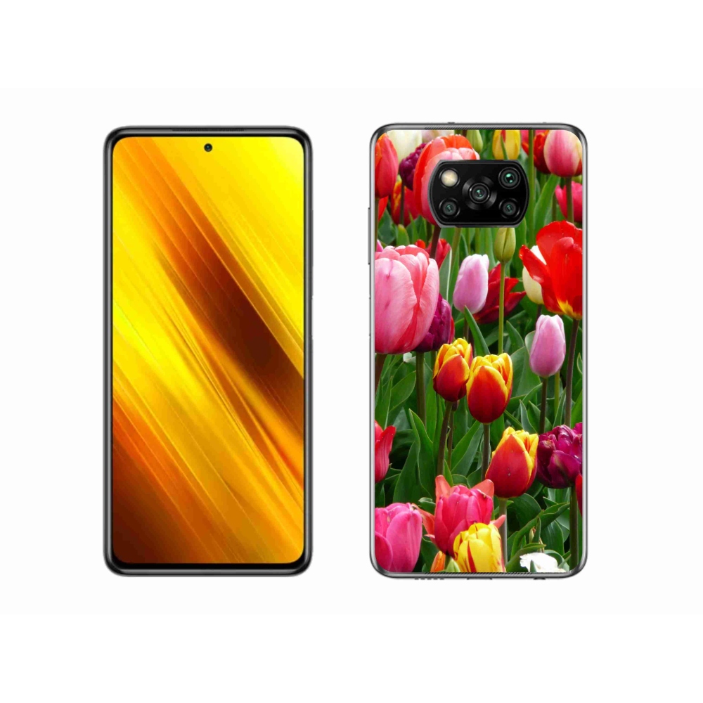 Gelový kryt mmCase na Xiaomi Poco X3 Pro - tulipány