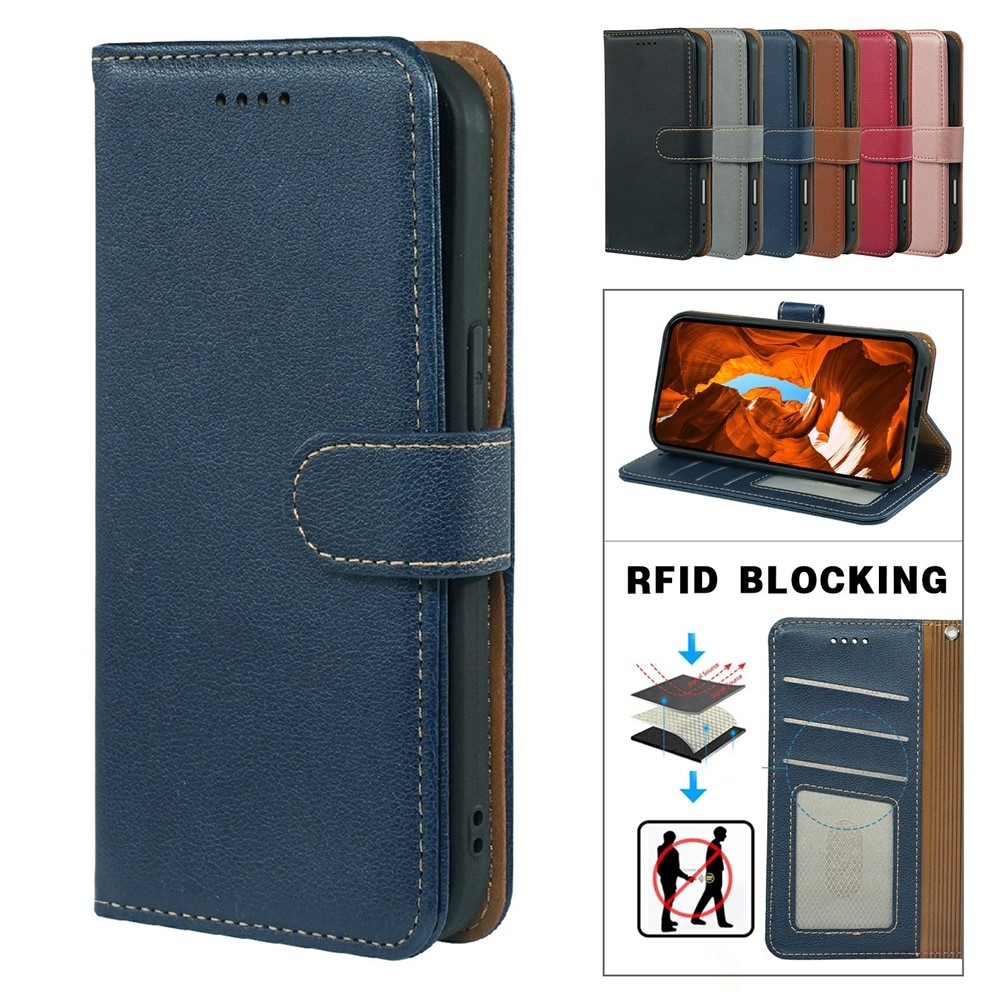 Clasp knížkové pouzdro na Xiaomi Redmi 15 5G - modré