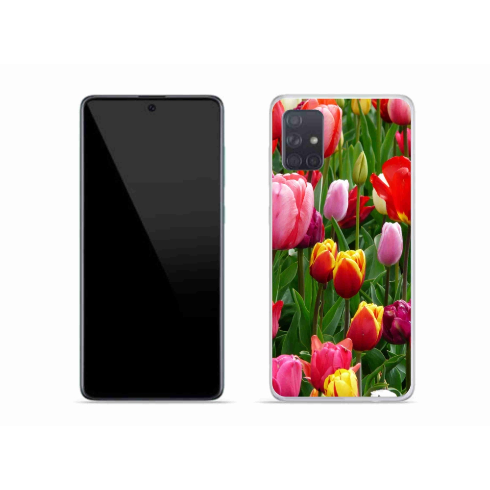 Gelový kryt mmCase na Samsung Galaxy A51 - tulipány