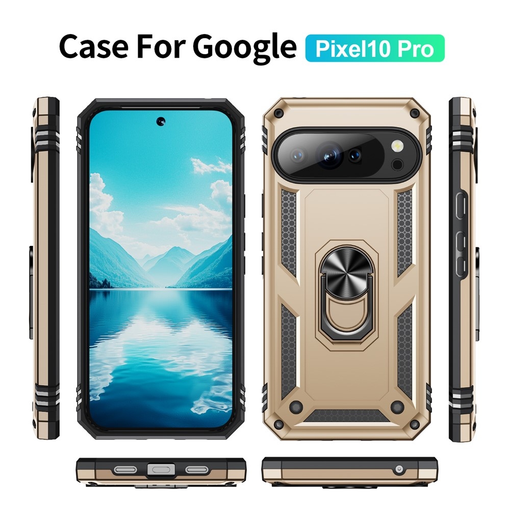 Ring odolný kryt na Google Pixel 10 Pro/Pixel 10 - zlatý