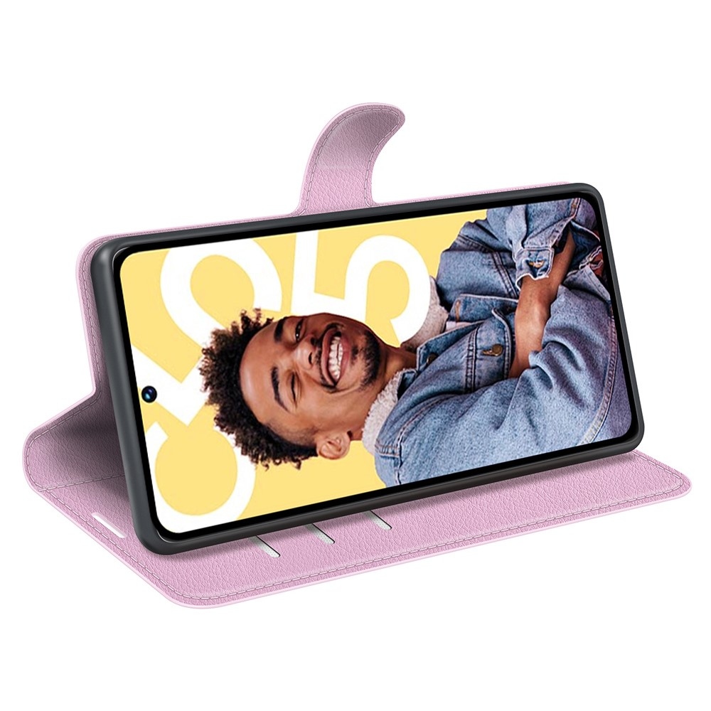 Litchi knížkové pouzdro na Realme C55 - růžové