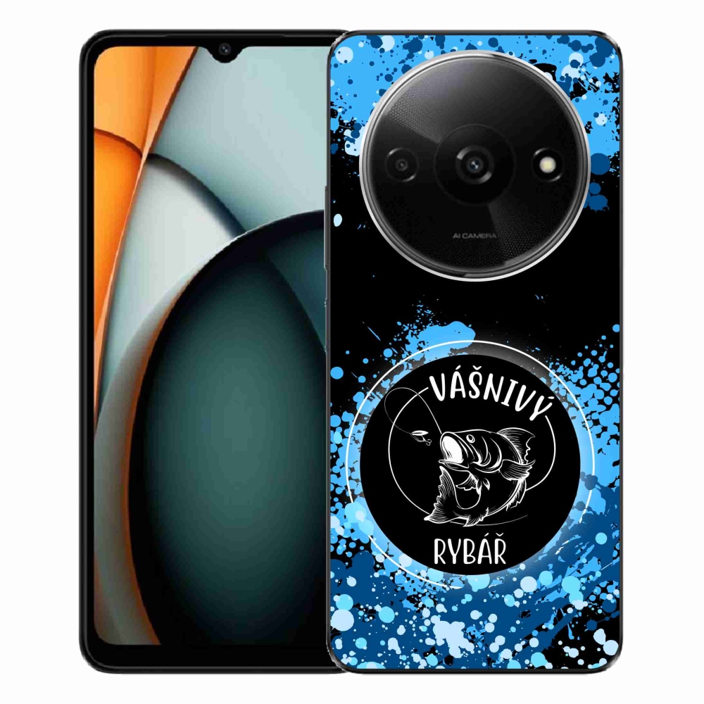 Gelový kryt mmCase na Xiaomi Redmi A3  - vášnivý rybář černé pozadí
