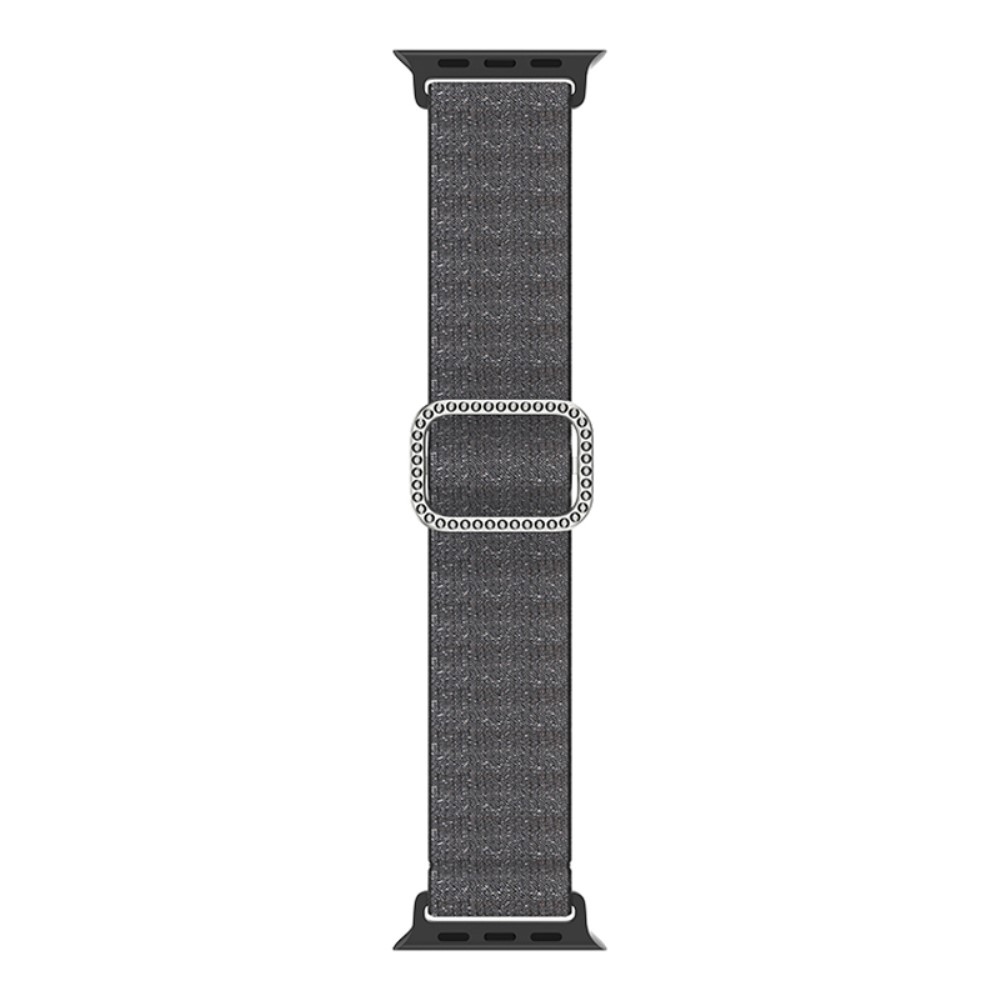 Decor nylonový řemínek na Apple Watch Ultra/Ultra 2 49mm/SE/SE 2022/2023 44mm/9/8/7 45mm/6/5/4 44mm/3/2/1 42 mm - černý