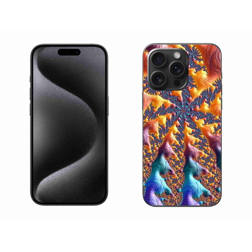 Gelový kryt mmCase na iPhone 15 Pro Max - abstraktní motiv 23