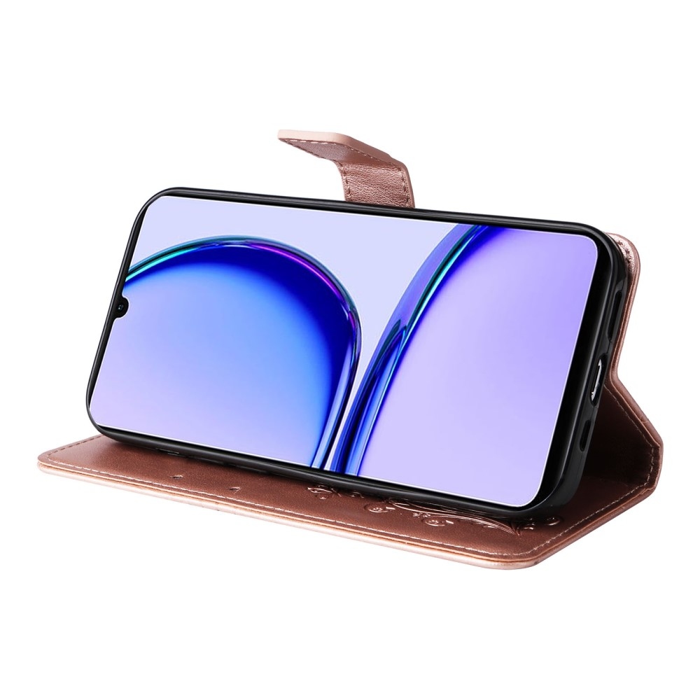 Big Butterfly knížkové pouzdro na Realme C51/C53 - růžovozlaté