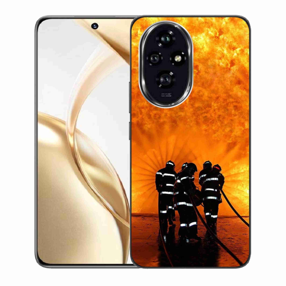 Gelový kryt mmCase na Honor 200 5G - požár
