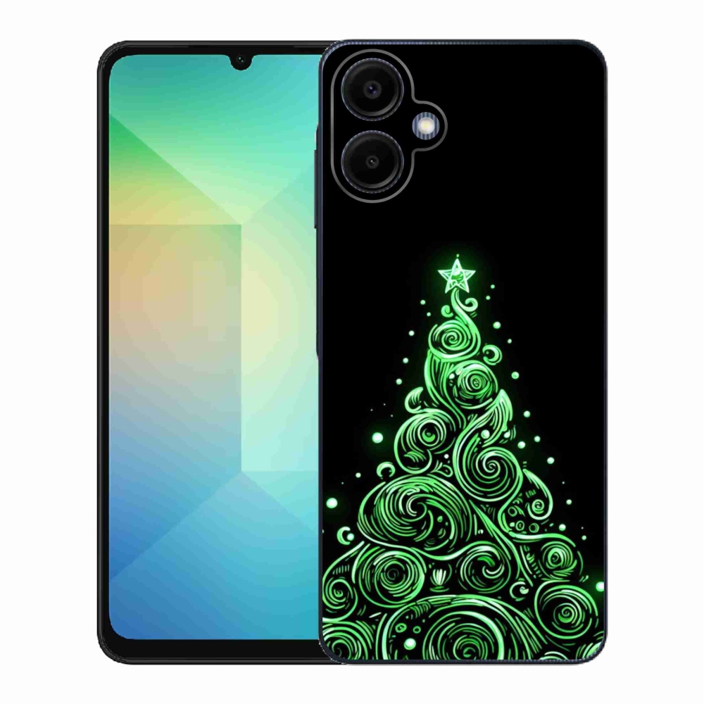 Gelový kryt mmCase na Samsung Galaxy A06 4G - neonový vánoční stromek 3