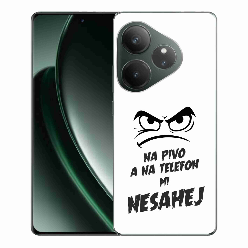 Gelový kryt mmCase na Realme GT 6 5G/GT 6T 5G - pivní motiv 2 bílé pozadí