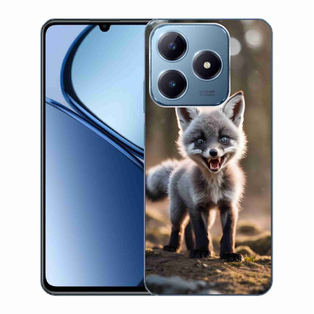 Gelový kryt mmCase na Realme C63 - rozzuřená liška