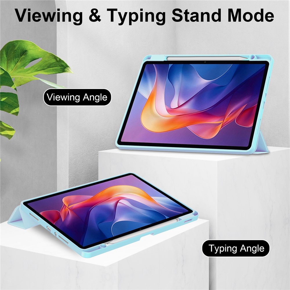 Case chytré zavírací pouzdro na tablet Xiaomi Redmi Pad 2 - světlemodré