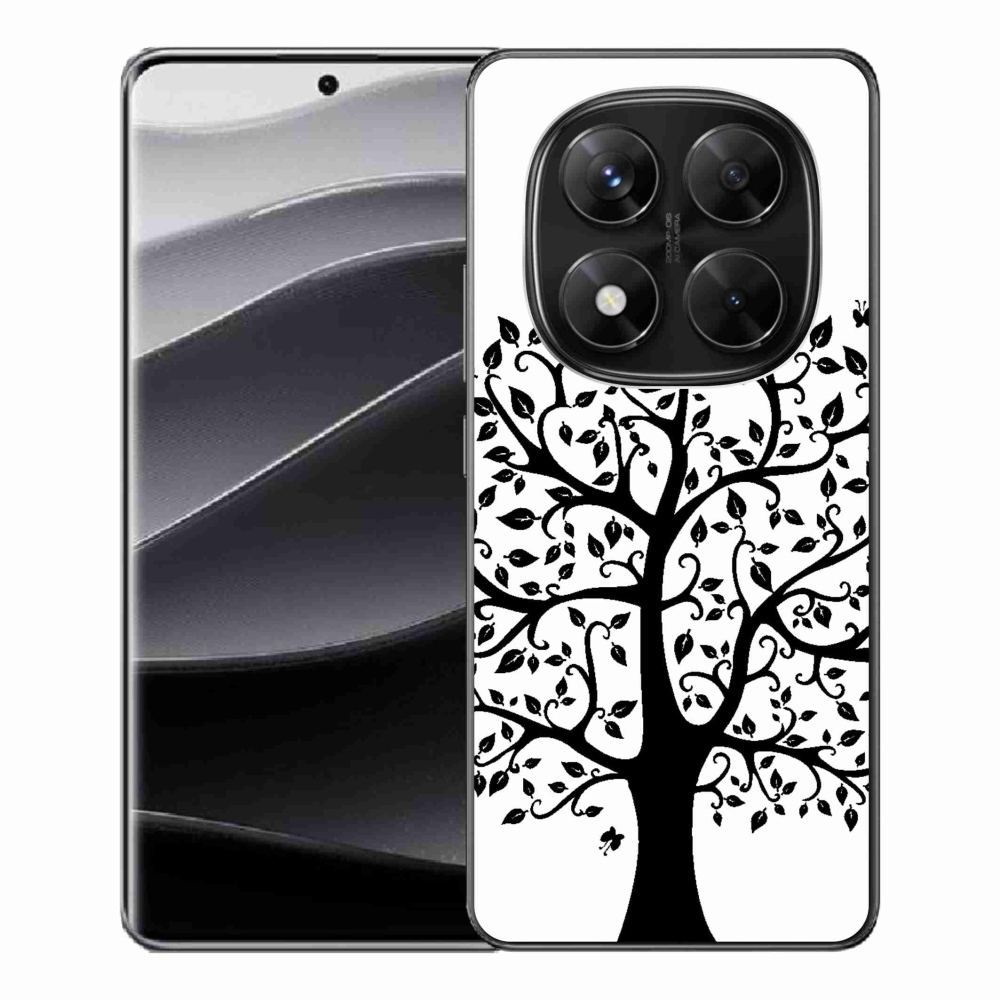 Gelový kryt mmCase na Xiaomi Redmi Note 14 Pro 5G/Poco X7 5G - černobílý strom