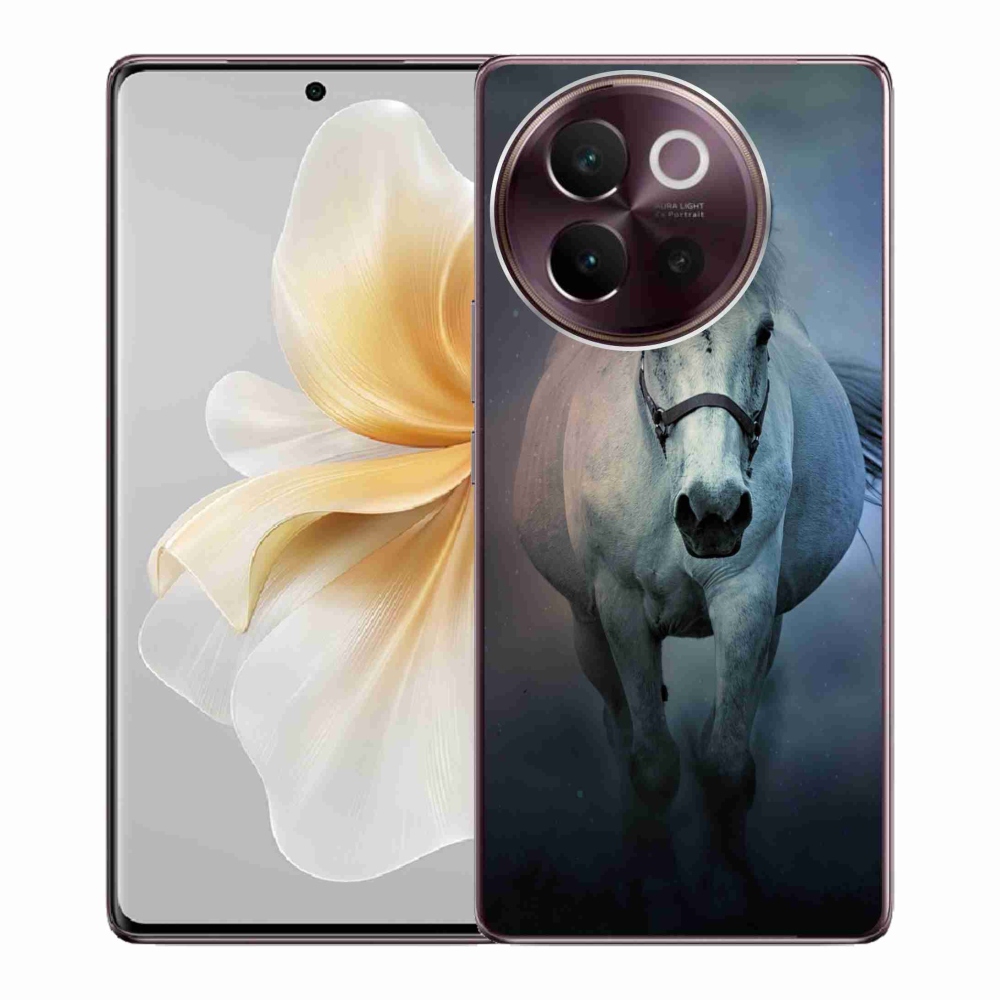 Gelový obal mmCase na Vivo V40 Lite 5G - běžící bílý kůň