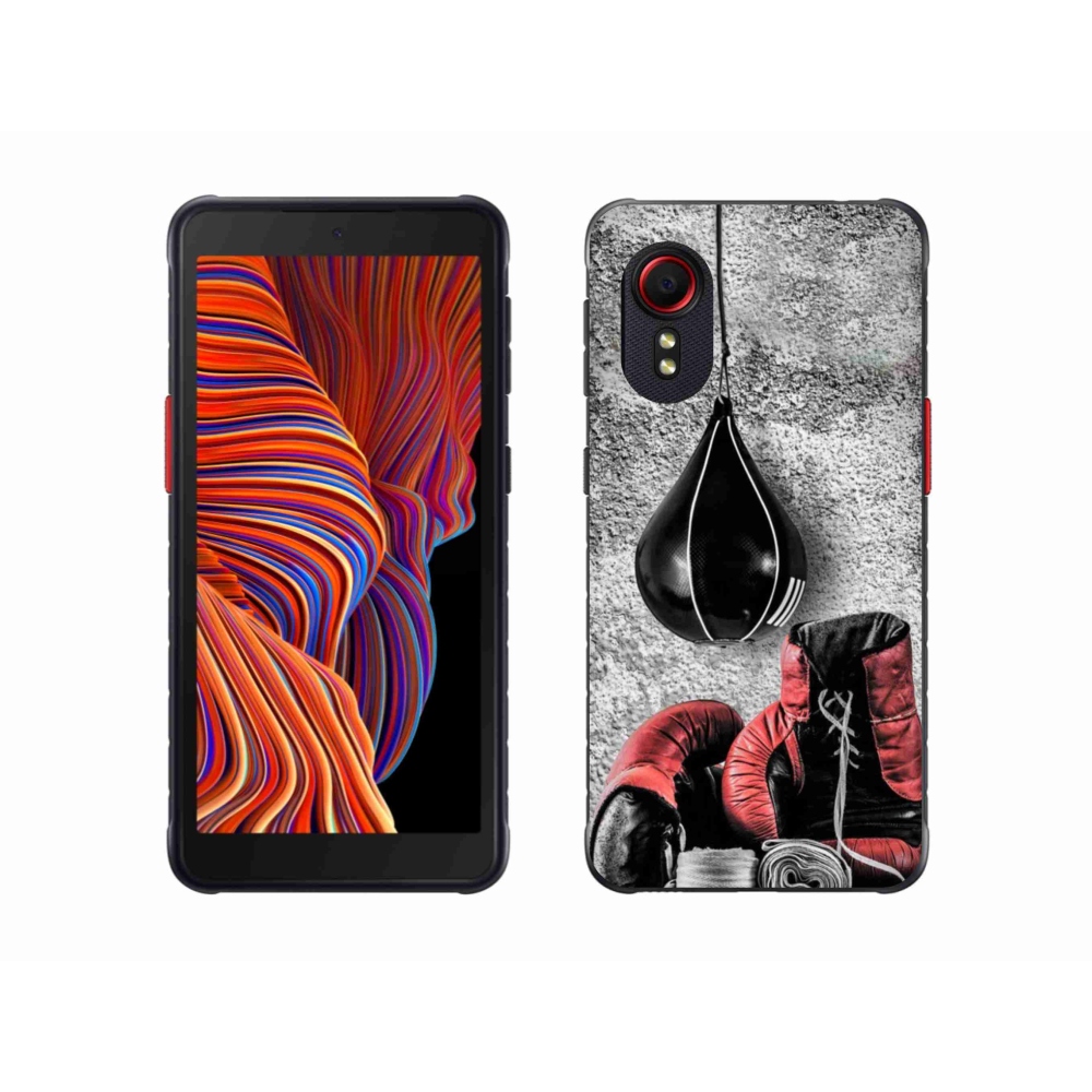 Gelový kryt mmCase na Samsung Galaxy Xcover 5 - boxovací pytel a rukavice
