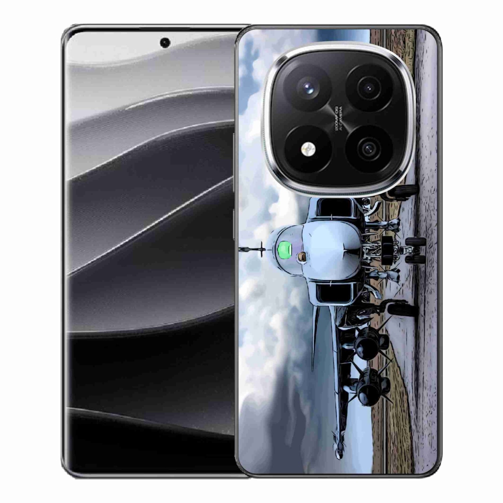 Gelový kryt mmCase na Xiaomi Redmi Note 14 Pro+ 5G - vojenské letadlo