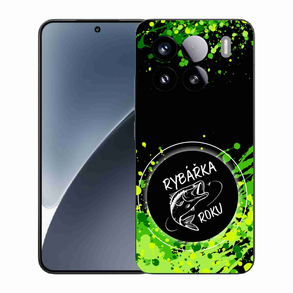 Gelový kryt mmCase na Xiaomi 15 - rybářka roku černé pozadí