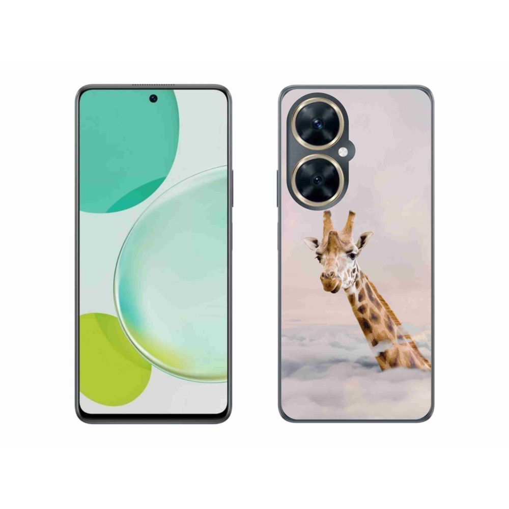 Gelový kryt mmCase na Huawei Nova 11i - žirafa v oblacích