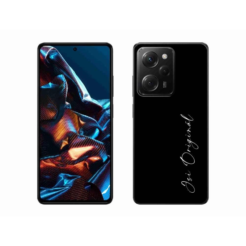 Gelový kryt mmCase na Xiaomi Poco X5 Pro 5G - jsi originál černé pozadí