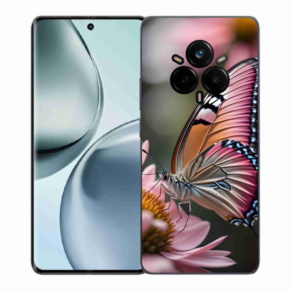 Gelový kryt mmCase na Realme 14 Pro+ 5G - barevný motýl