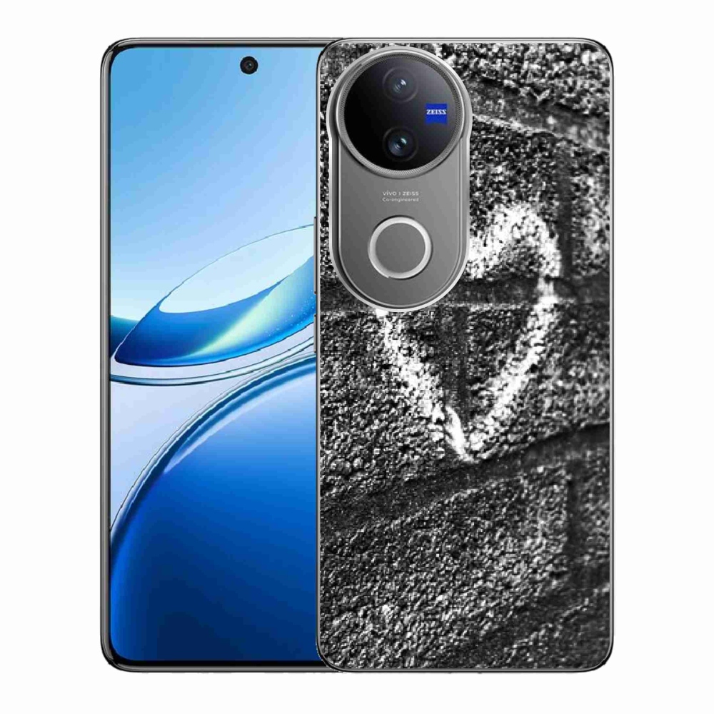 Gelový kryt mmCase na Vivo V50 5G - srdce na zdi