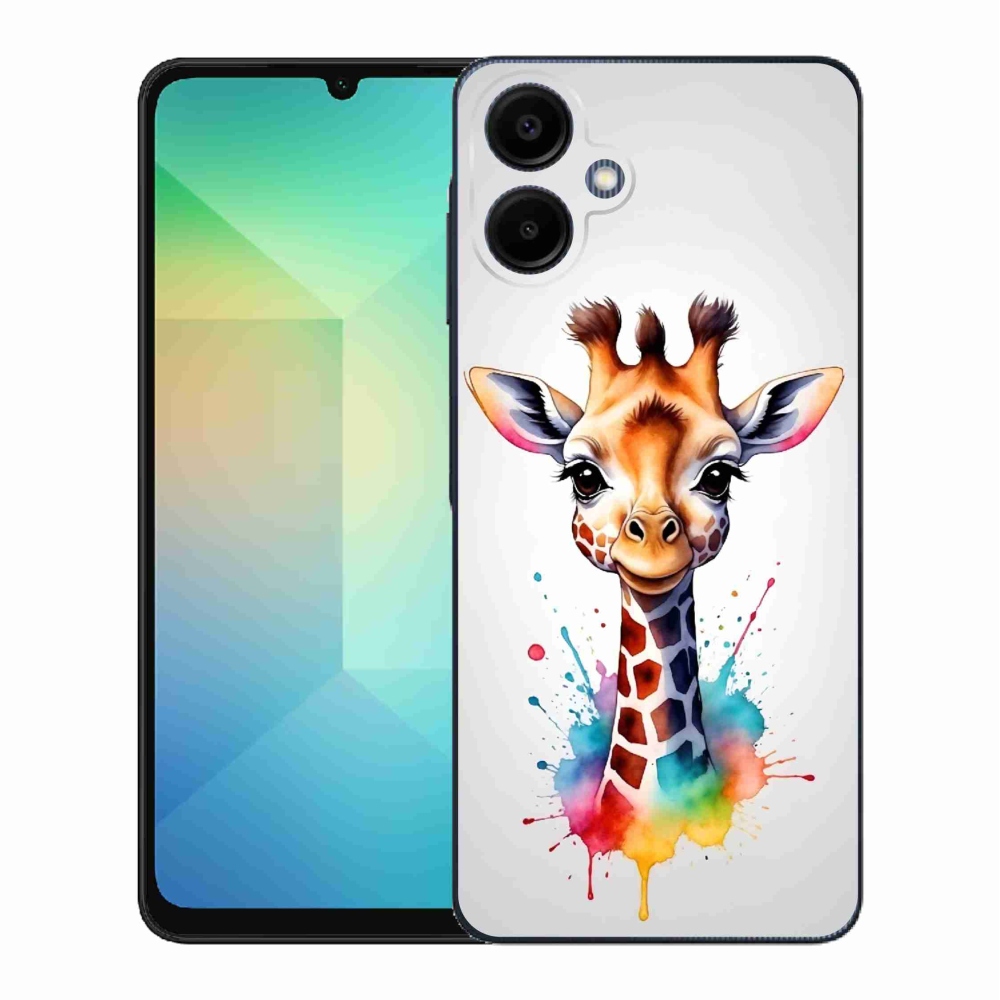 Gelový kryt mmCase na Samsung Galaxy A06 4G - žirafa 1