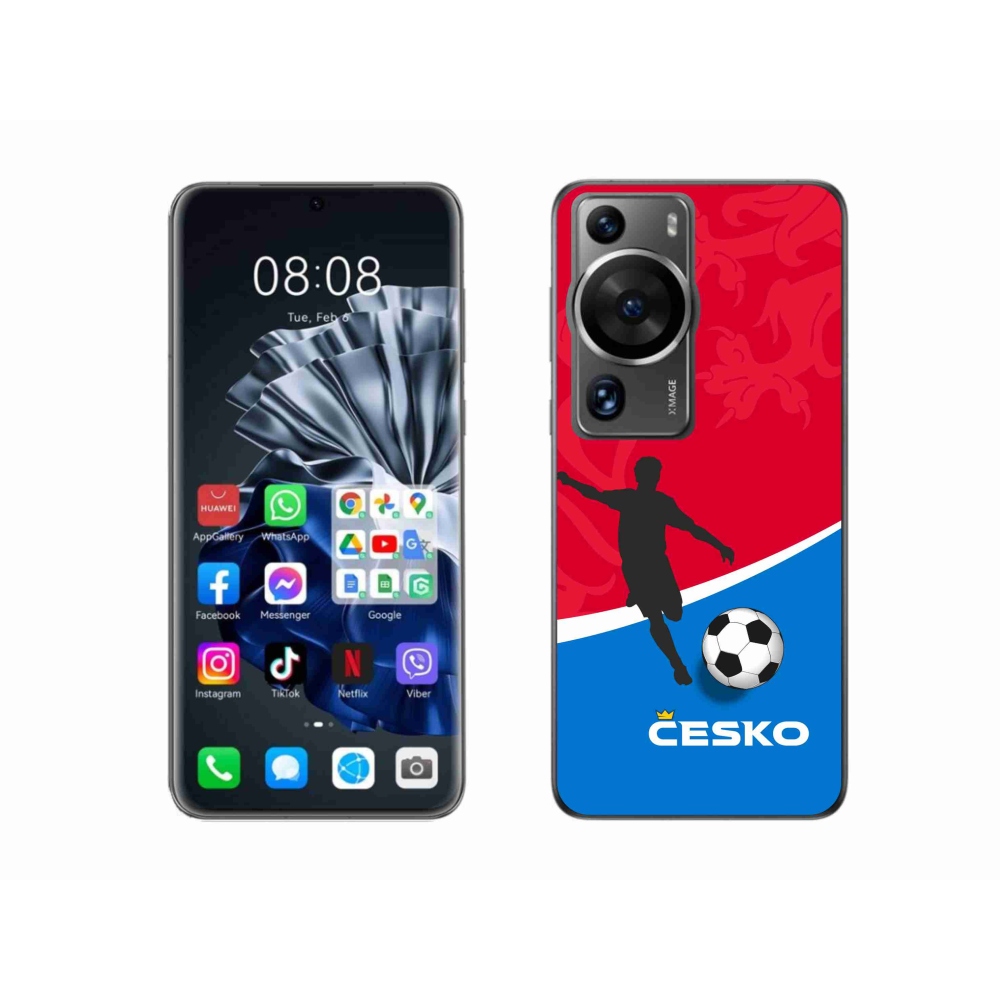 Gelový kryt mmCase na Huawei P60 Pro - fotbal Česko