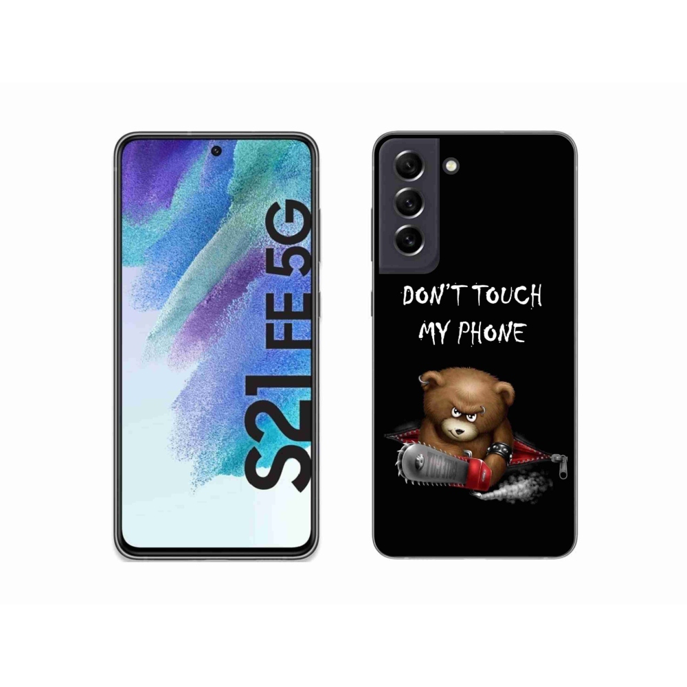 Gelový kryt mmCase na Samsung Galaxy S21 FE 5G - nesahej na telefon