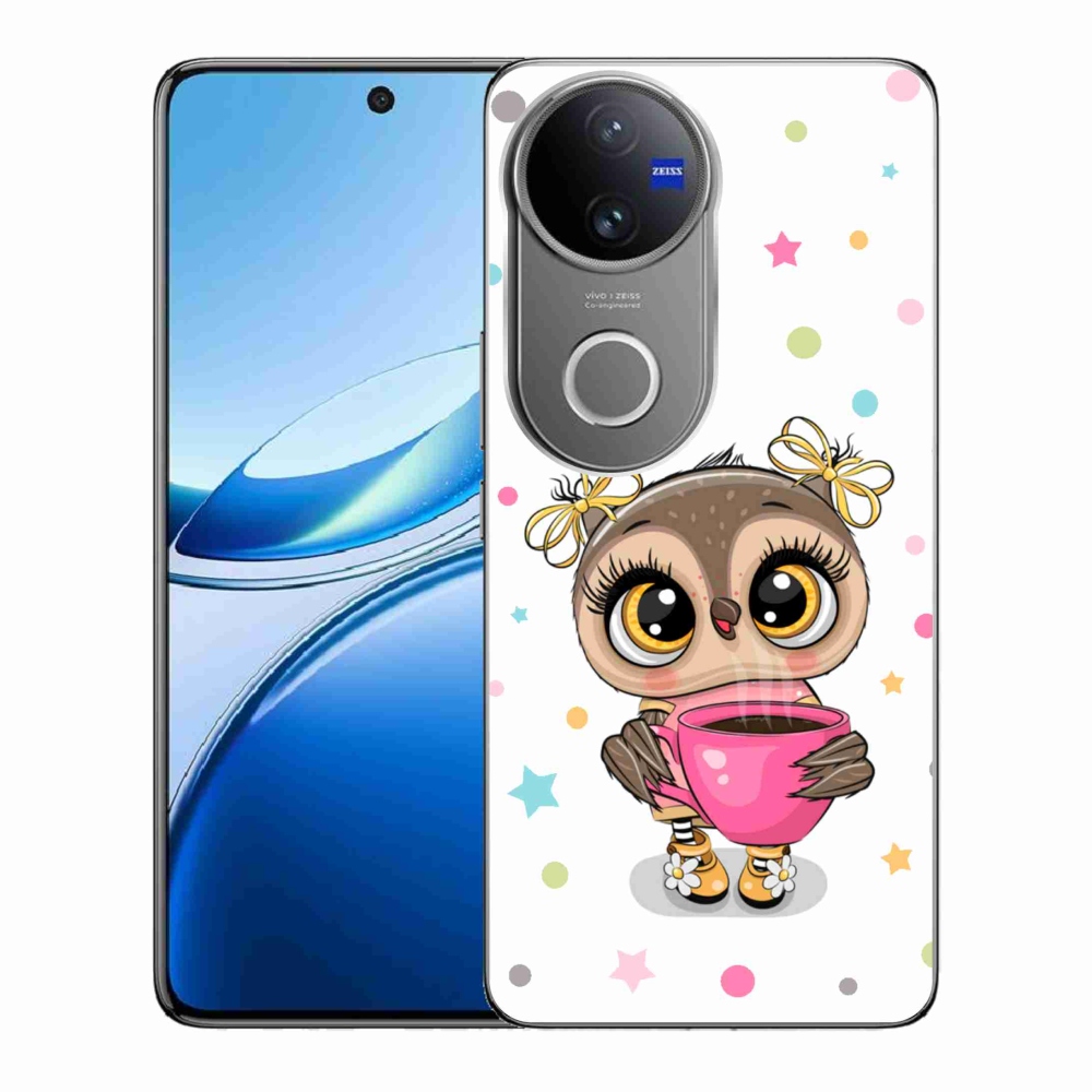 Gelový kryt mmCase na Vivo V50 5G - kreslená sovička