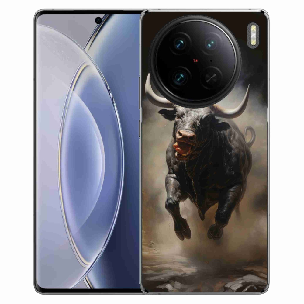 Gelový kryt mmCase na Vivo X90 Pro - rozzuřený býk