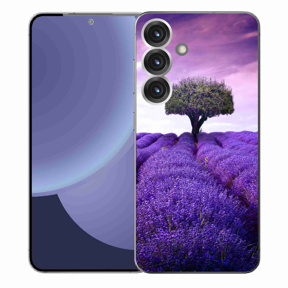 Gelový kryt mmCase na Samsung Galaxy S25+ - levandulová louka