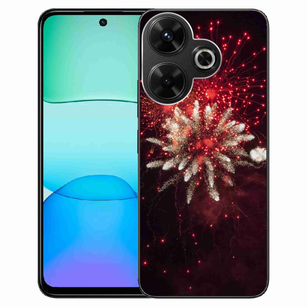 Gelový kryt mmCase na Xiaomi Redmi 13 4G/Poco M6 4G - ohňostroj