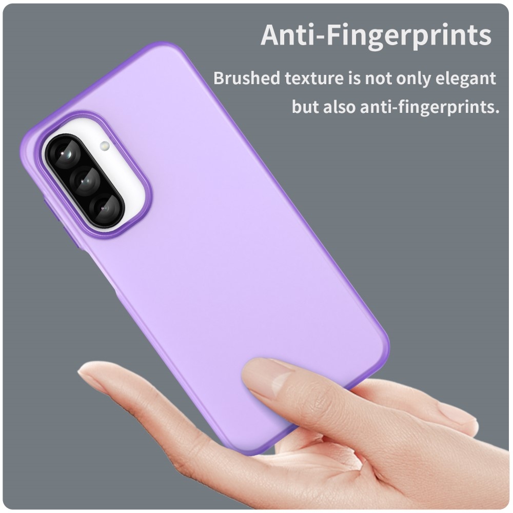 Candys matný gelový obal na Samsung Galaxy A26 5G - fialový