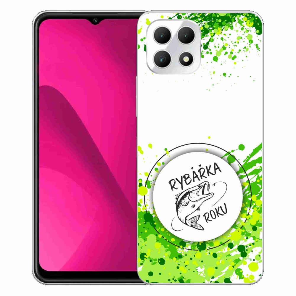 Gelový kryt mmCase na T-Mobile T Phone 2 - rybářka roku bílé pozadí
