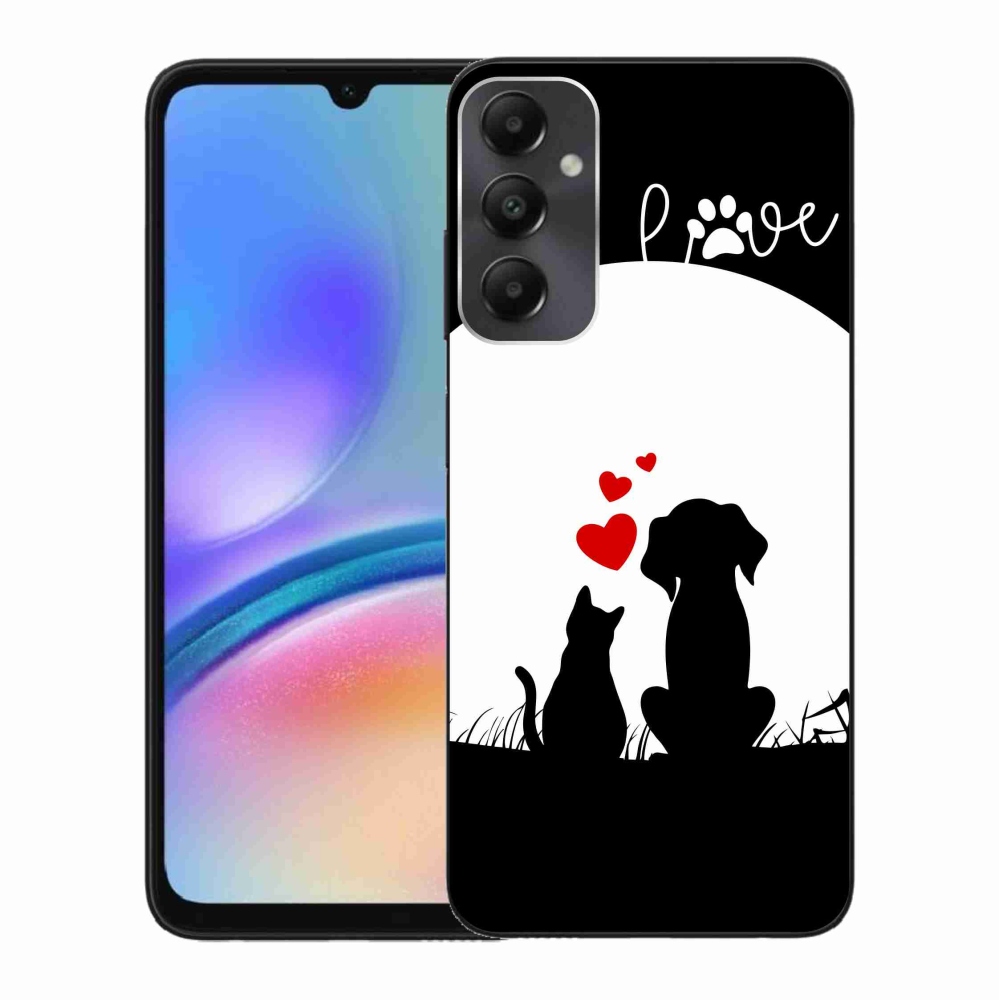 Gelový obal mmCase na Samsung Galaxy A05s - zvířecí láska